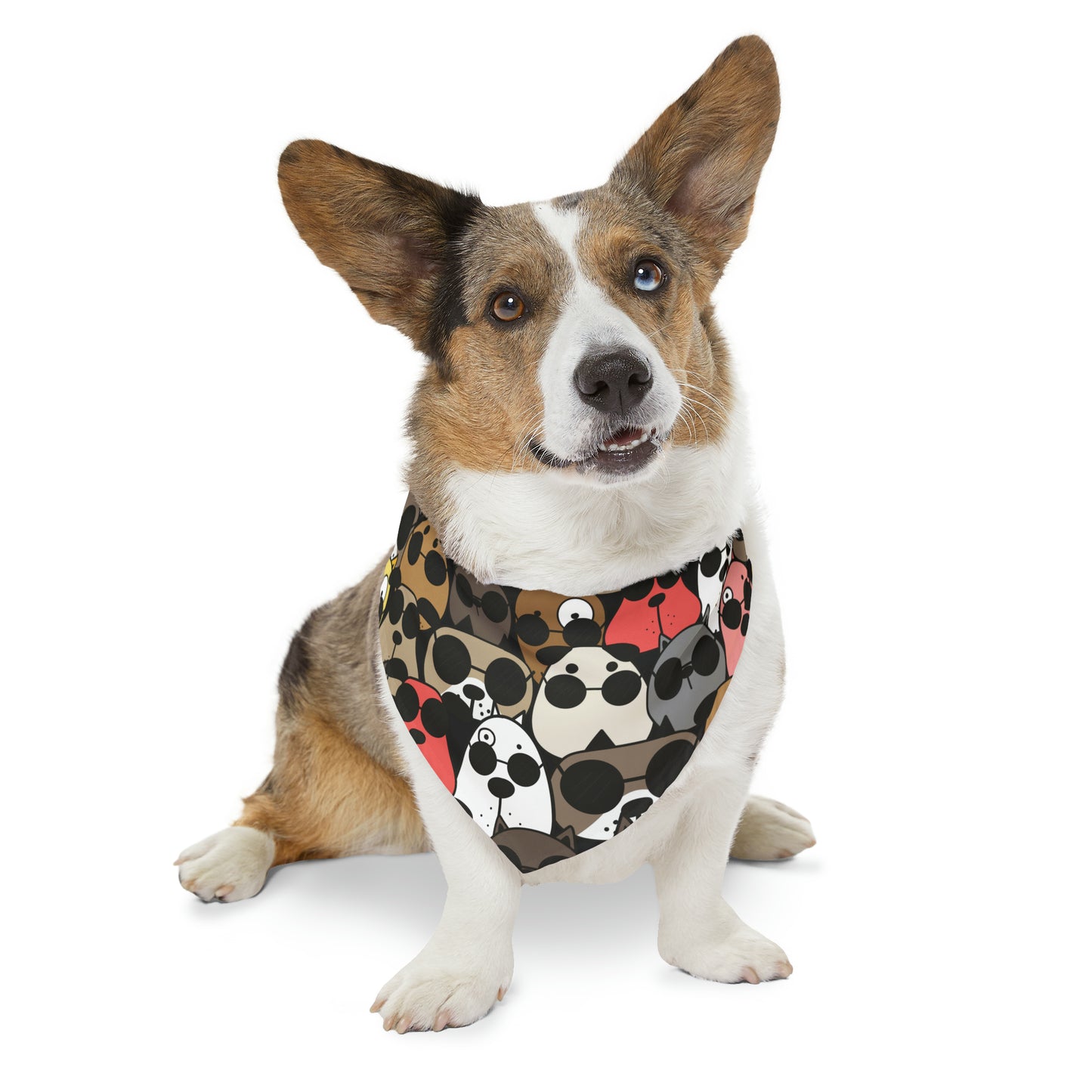 Doggie Chic Pet Bandana Vibrant Pet Scarf Canine Gift Idea Dog Collar