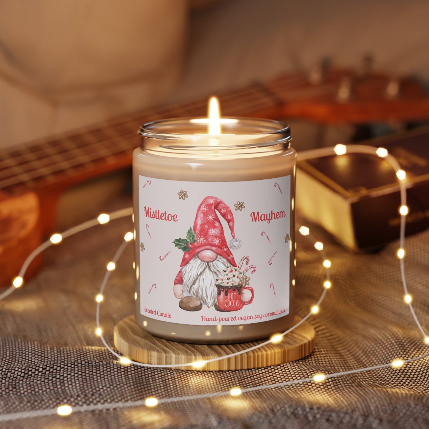Holiday Scented Candle, Aromatherapy Candles, All-Natural Soy Coconut Wax and Essential Oil Infused, Pet Safe, Vegan