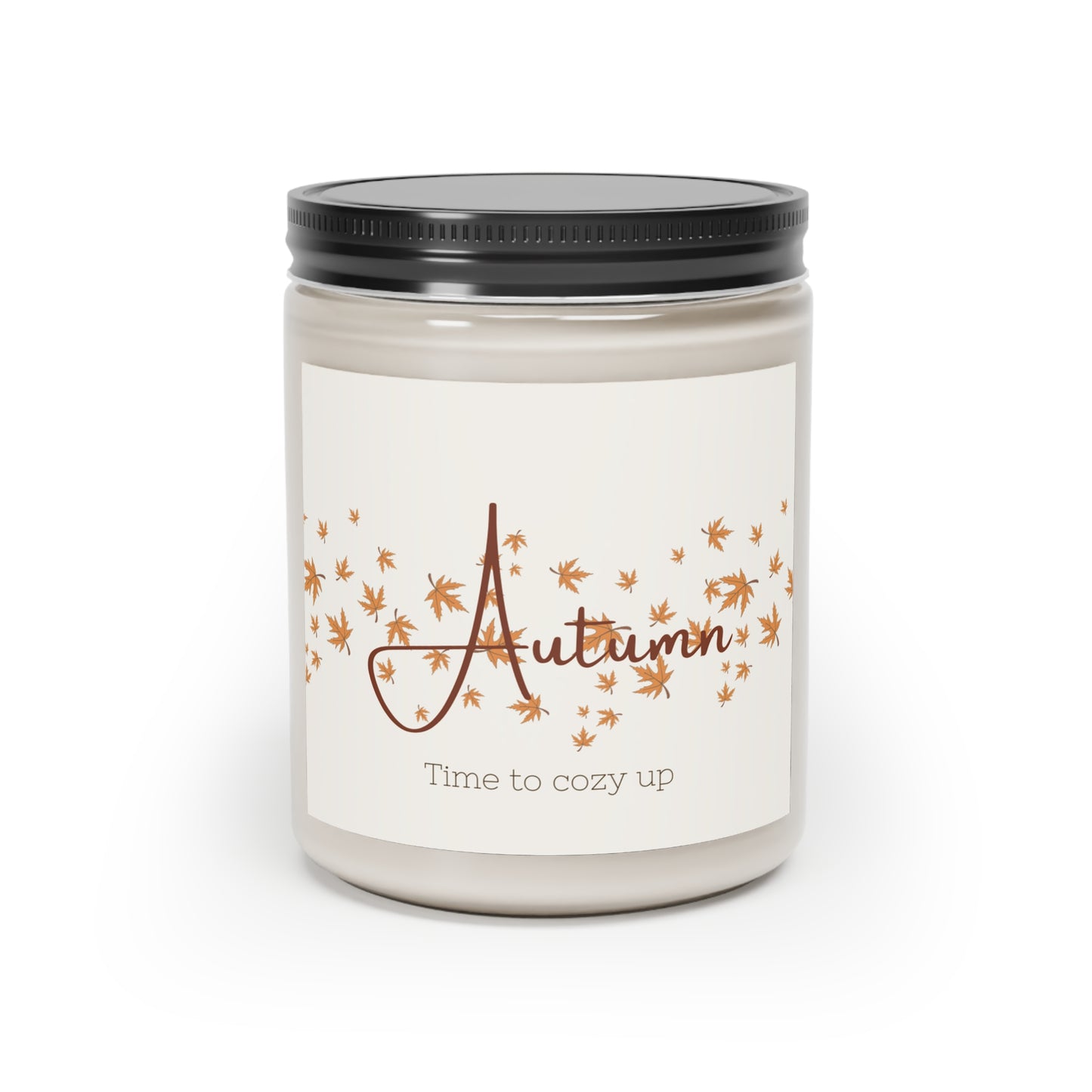 Autumn Aromatherapy Scented Candle, Cinnamon Stick Scent, Relaxation, Self-Care, Gift for Her, Holiday Vegan Candle