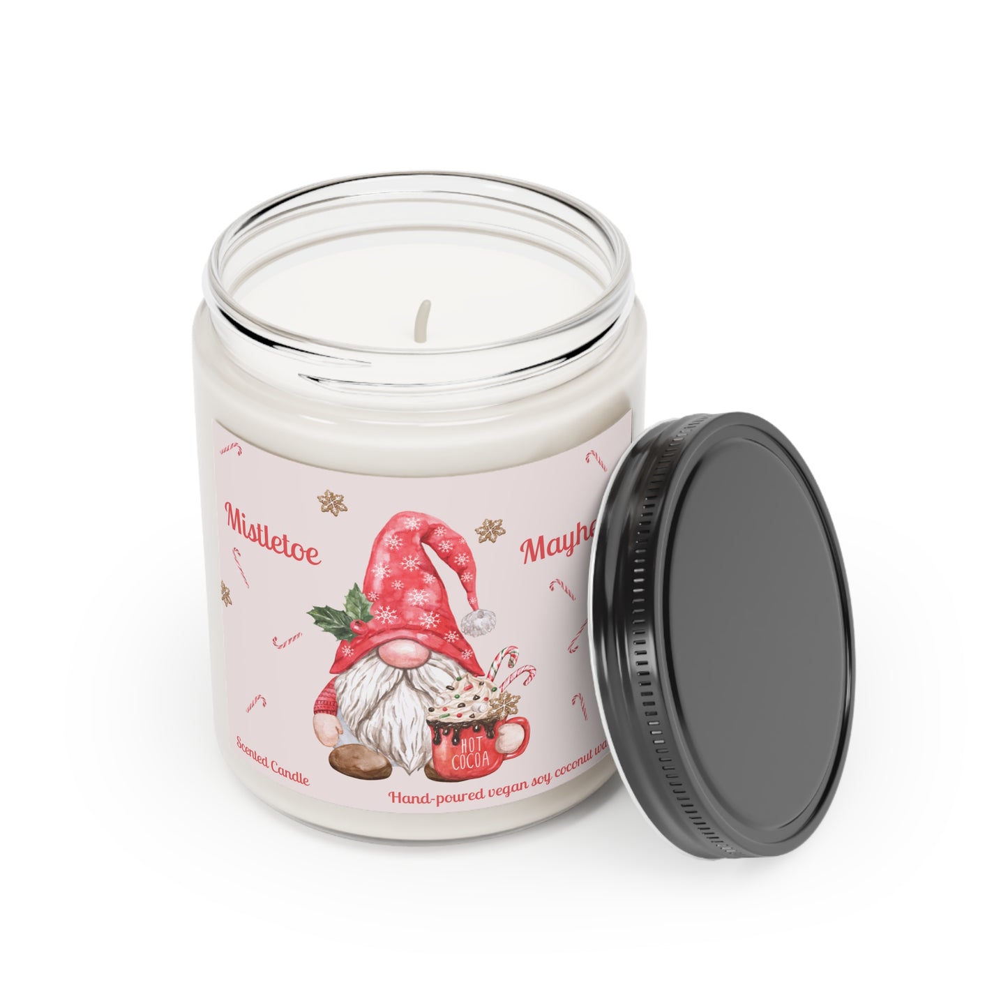 Holiday Scented Candle, Aromatherapy Candles, All-Natural Soy Coconut Wax and Essential Oil Infused, Pet Safe, Vegan