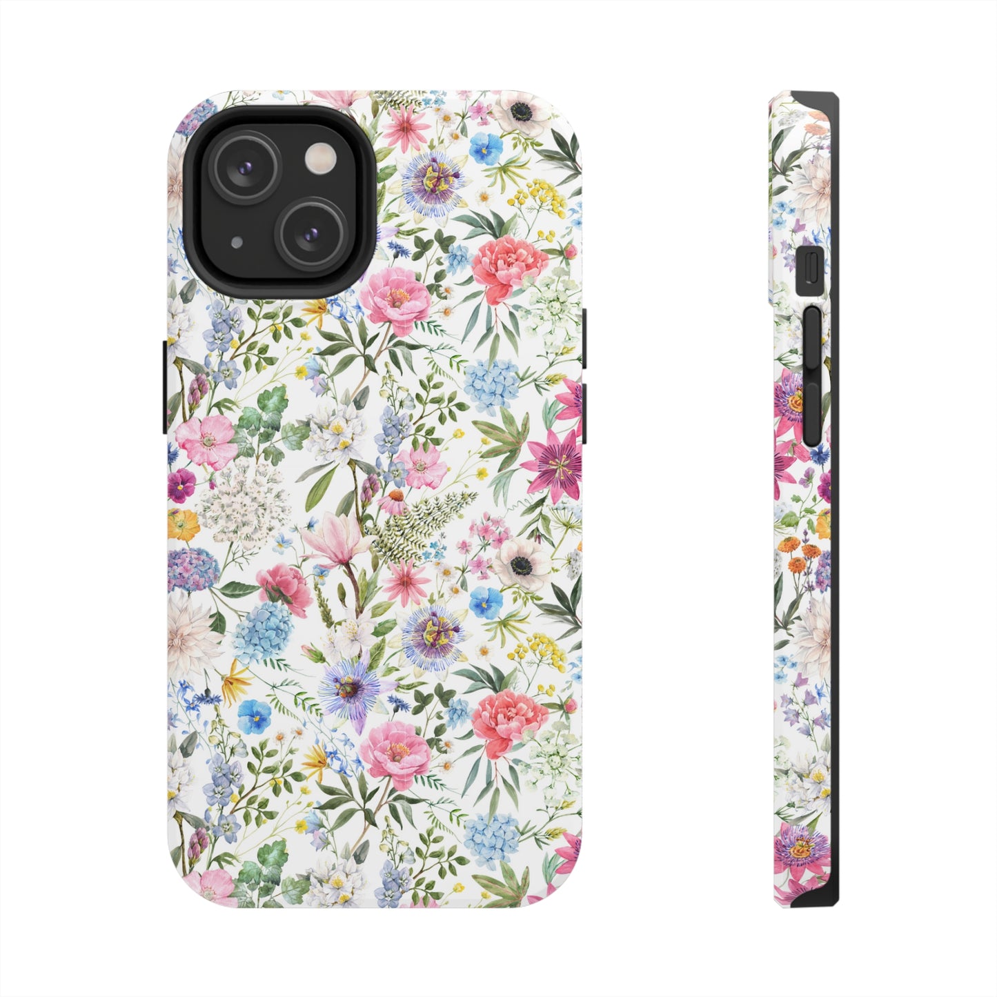 iPhone 14 Phone, Case Tough Protective Case, Floral Design Phone Case, Gift for Her, Impact Resistant Case