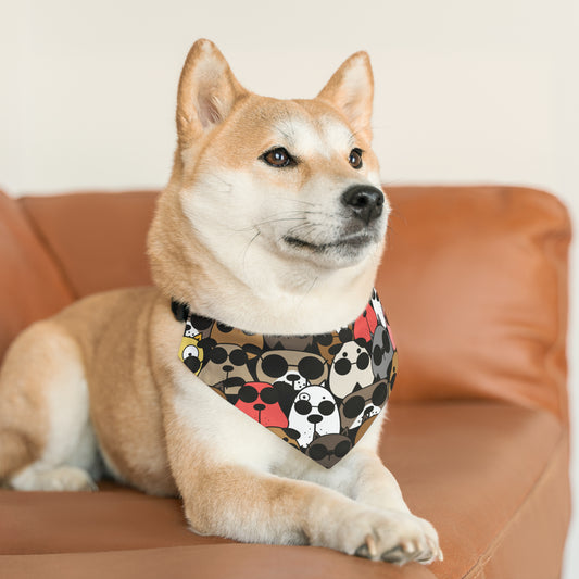 Doggie Chic Pet Bandana Vibrant Pet Scarf Canine Gift Idea Dog Collar