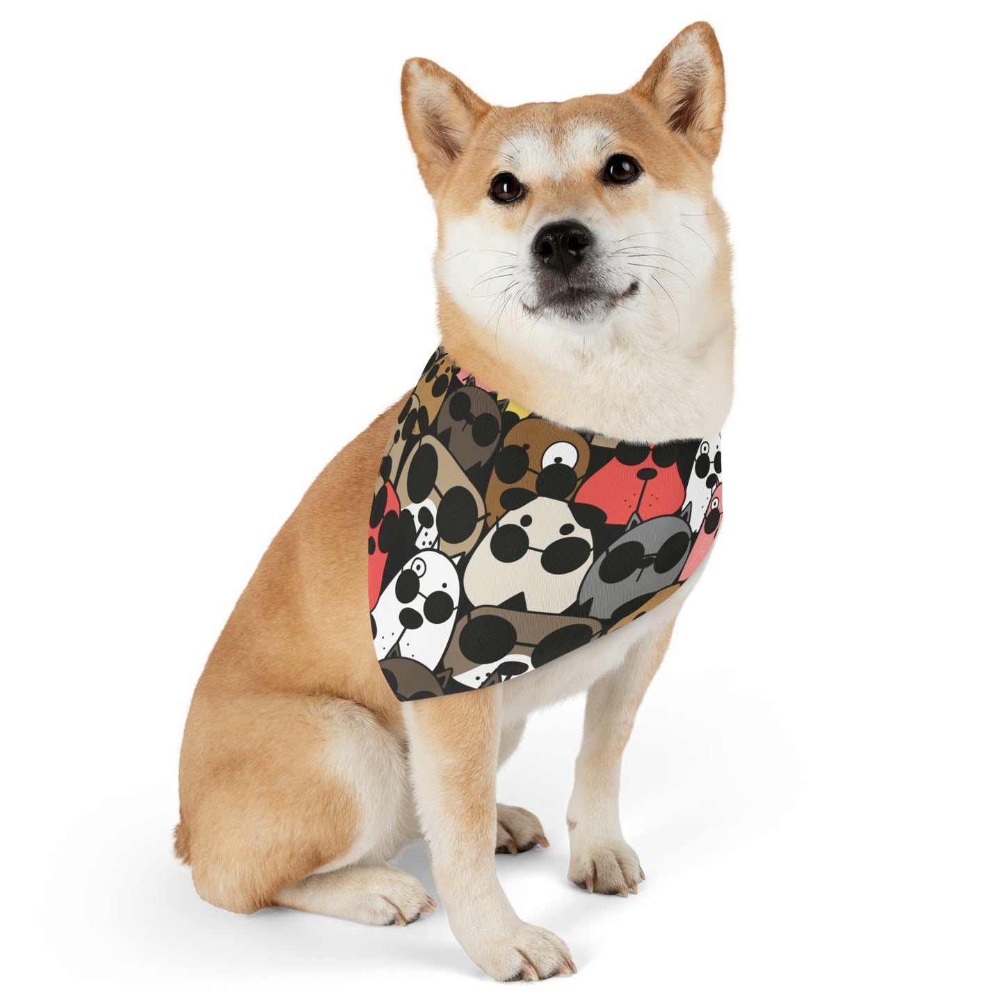 Doggie Chic Pet Bandana Vibrant Pet Scarf Canine Gift Idea Dog Collar