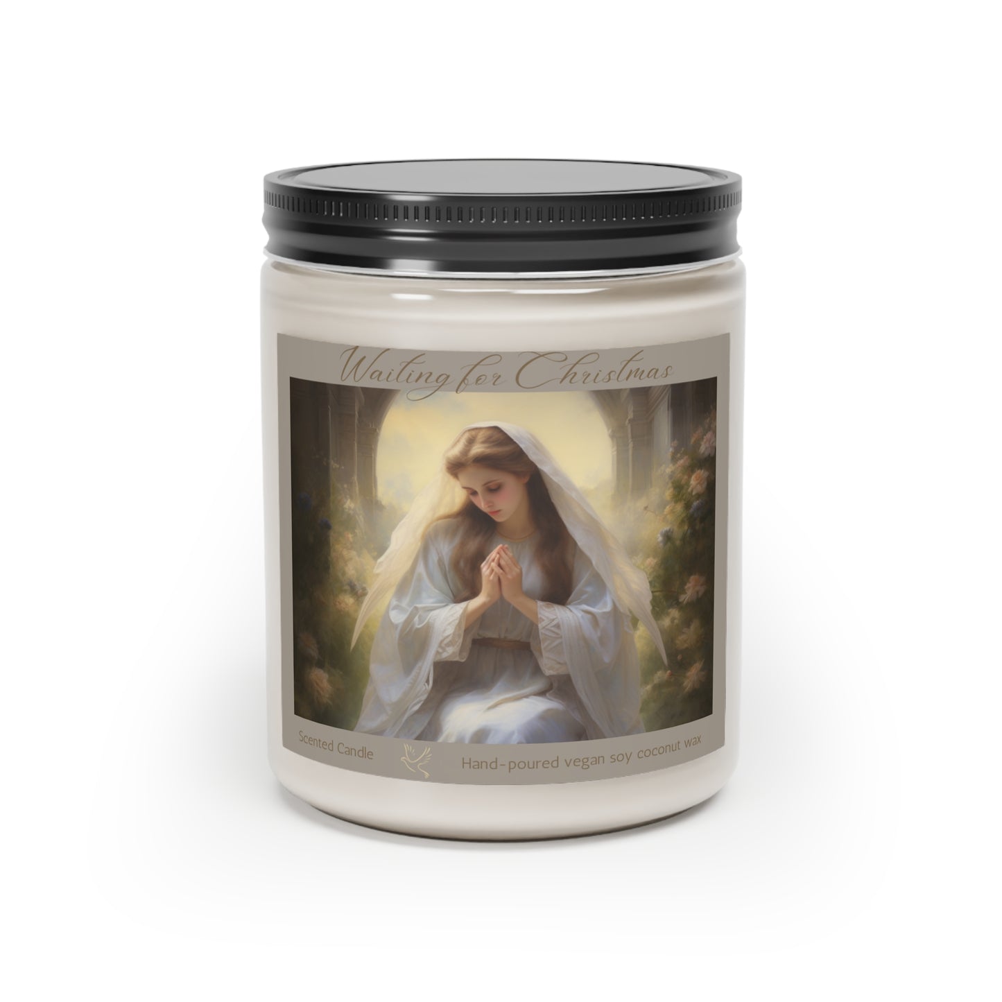 Holiday Scented Candle, Advent Waiting for Christmas Cinnamon Candle, Mother of Jesus, Christmas Gift, Aromatherapy Candle, Relaxation Meditation