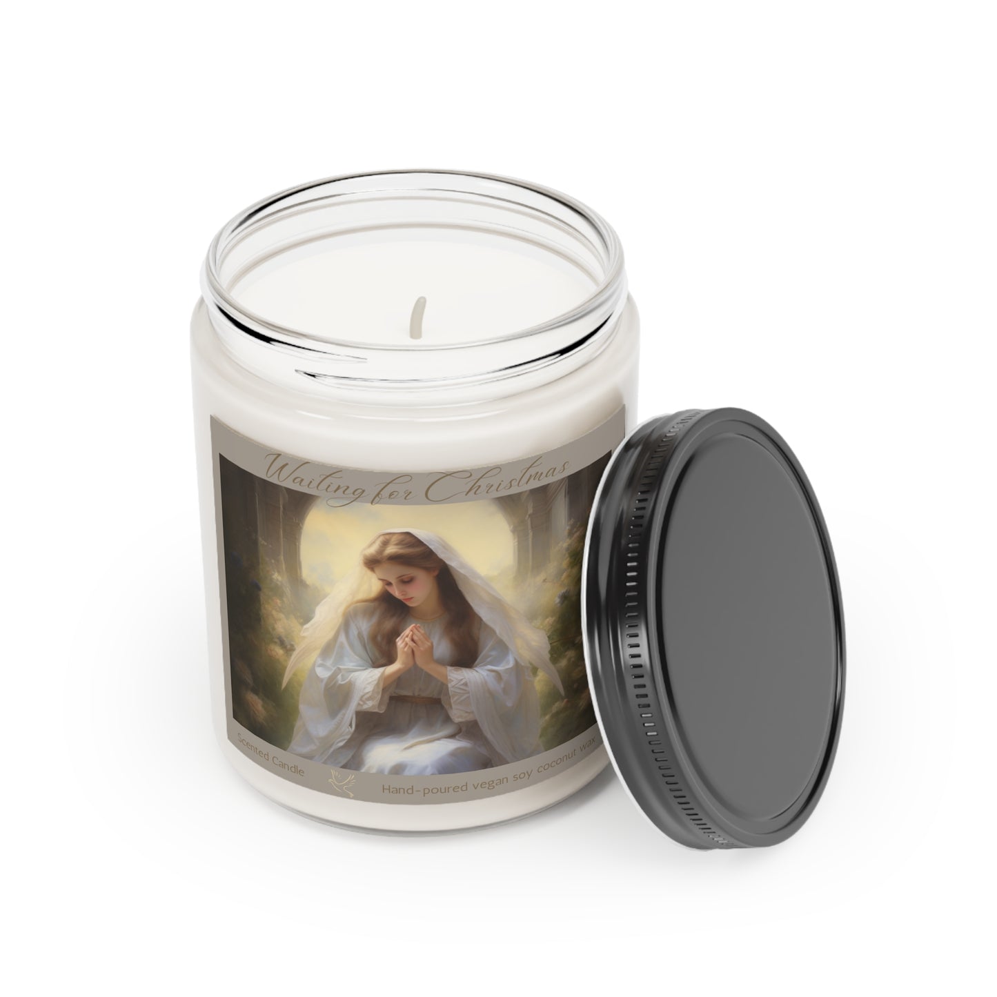 Holiday Scented Candle, Advent Waiting for Christmas Cinnamon Candle, Mother of Jesus, Christmas Gift, Aromatherapy Candle, Relaxation Meditation