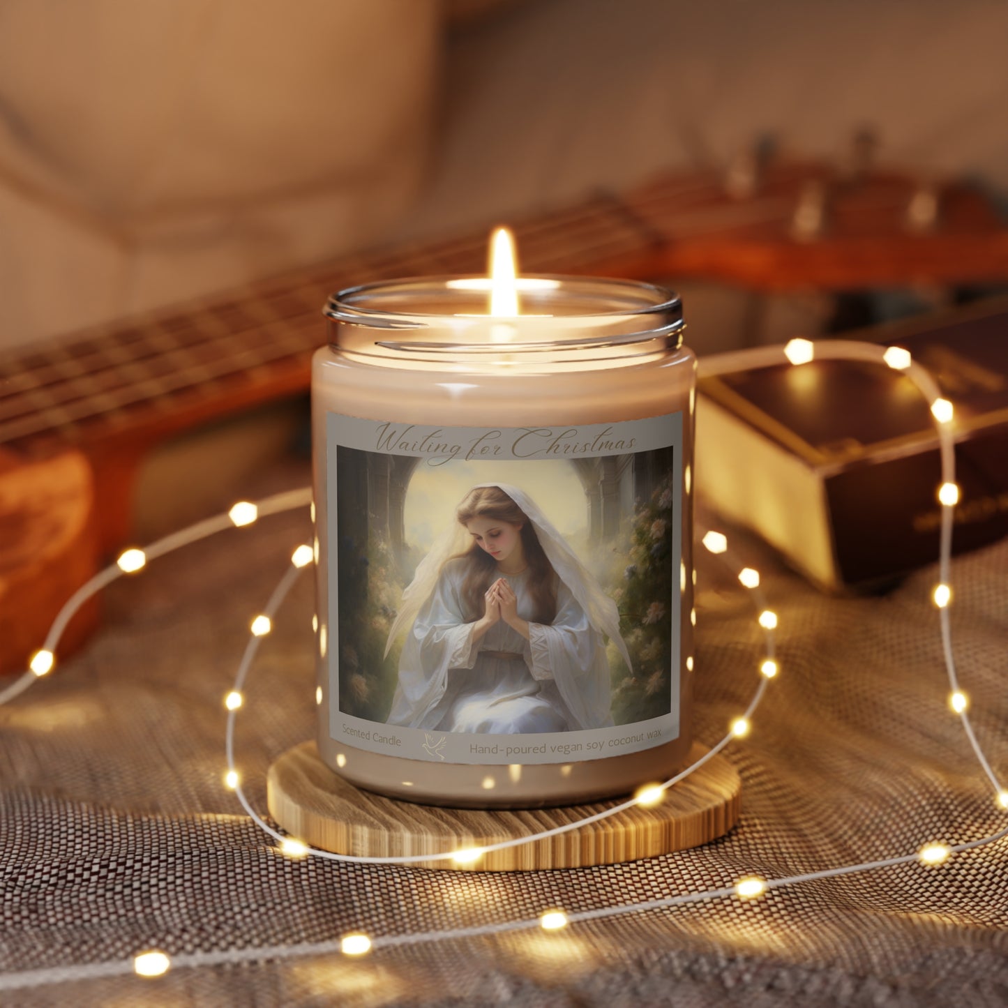 Holiday Scented Candle, Advent Waiting for Christmas Cinnamon Candle, Mother of Jesus, Christmas Gift, Aromatherapy Candle, Relaxation Meditation