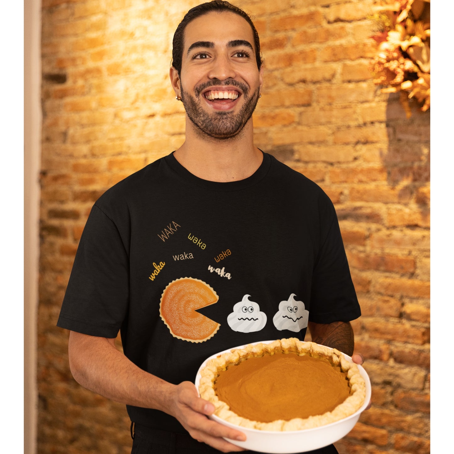 Thanksgiving Tshirt, Pumpkin Pie Shirt, Fall Shirt Women, Funny Holiday Sweatshirt, Humor Quote T-Shirt, Gift for Her, Family Thanksgiving, Pumpkin Pac-Man T-shirt