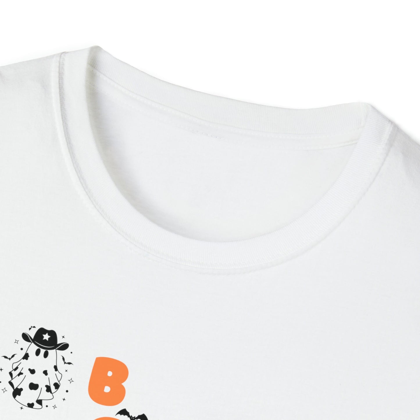 Halloween T Shirt Cow Ghost Costume, Western Cowboy Tee, Haunted Old West T-shirt, Silly Quote Women's Top, Graphic Humor BooHaw, Funny Mens