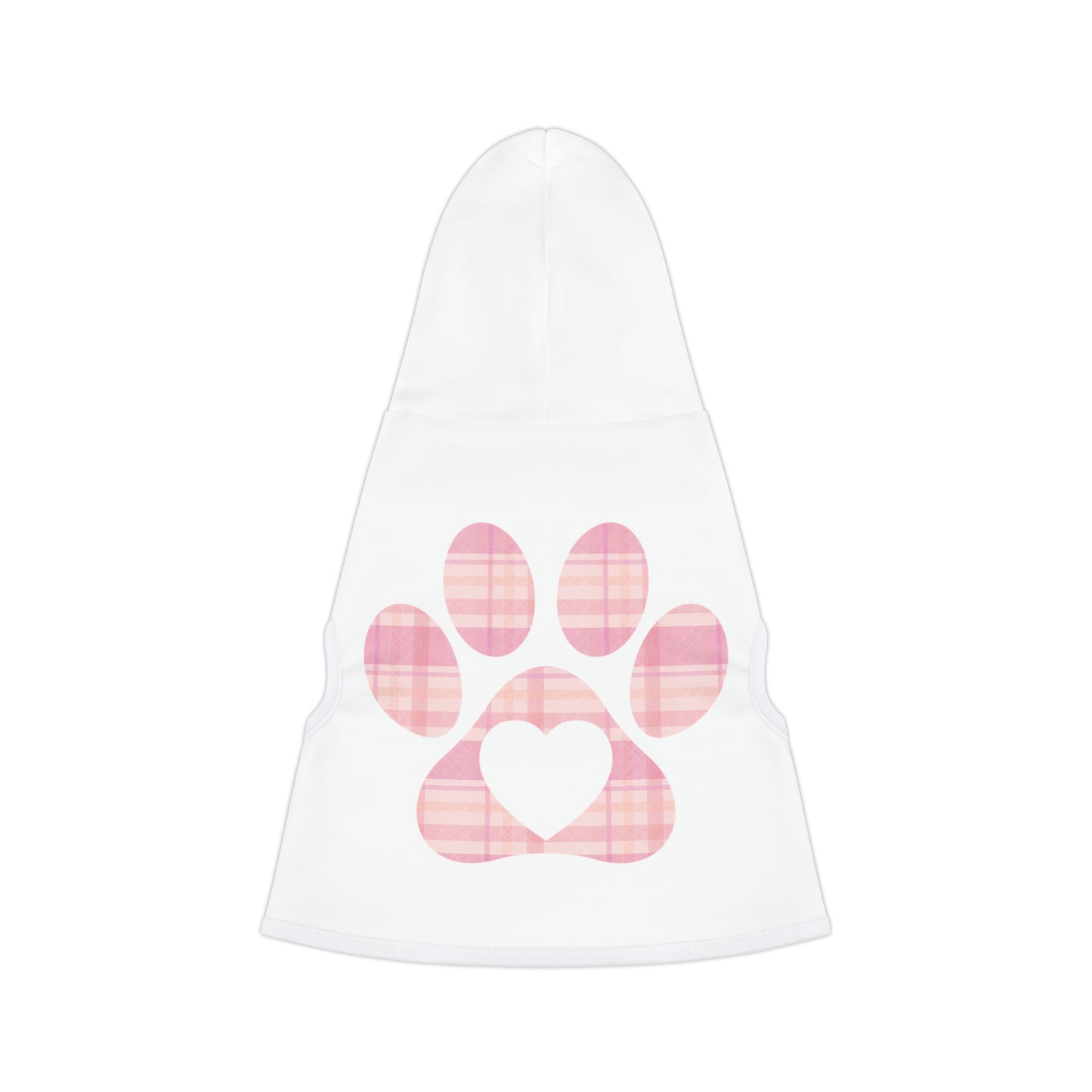 Pet Hoodie Dog Winter Sweater Dog Paw Print Sweatshirt Gift for Dog Pink Paw Print