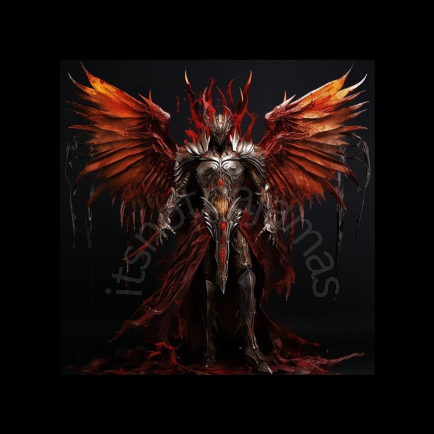 Dark Angel Digital Print Wicked Wall Art