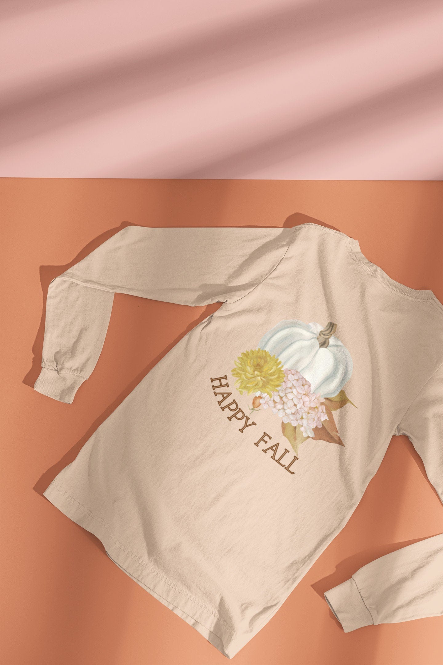 Autumn Women's T-Shirt  Lightweight Long Sleeve Happy Fall Shirt Thanksgiving