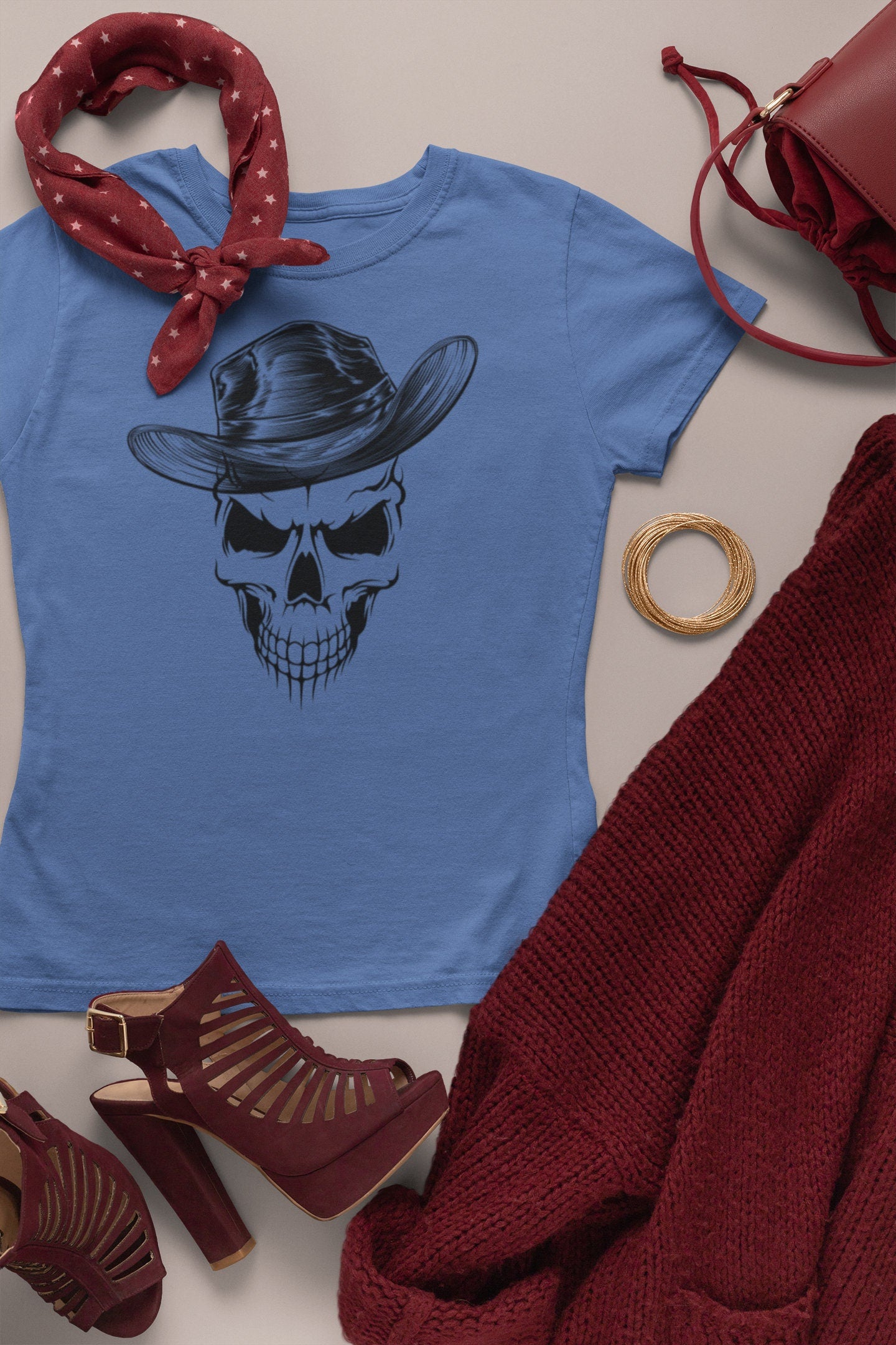 Unique Cowboy Graphic Halloween Unisex Heavy Cotton Tee Old West Inspired Wrangler T-Shirt Western