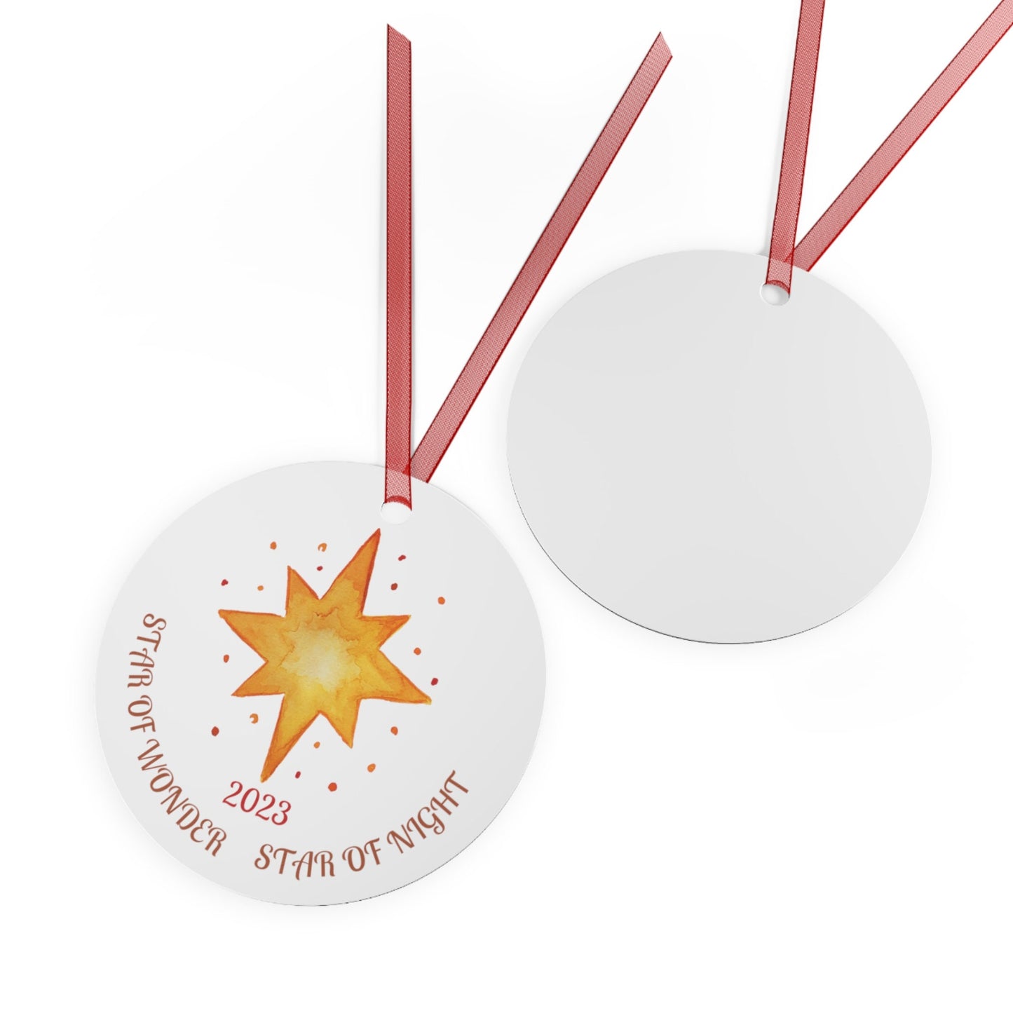 Metal Christmas Ornament Star of Bethlehem Aluminum Seasonal Holiday Decor Christmas Gift Idea Star Bright Star Night Cool Gift Farmhouse