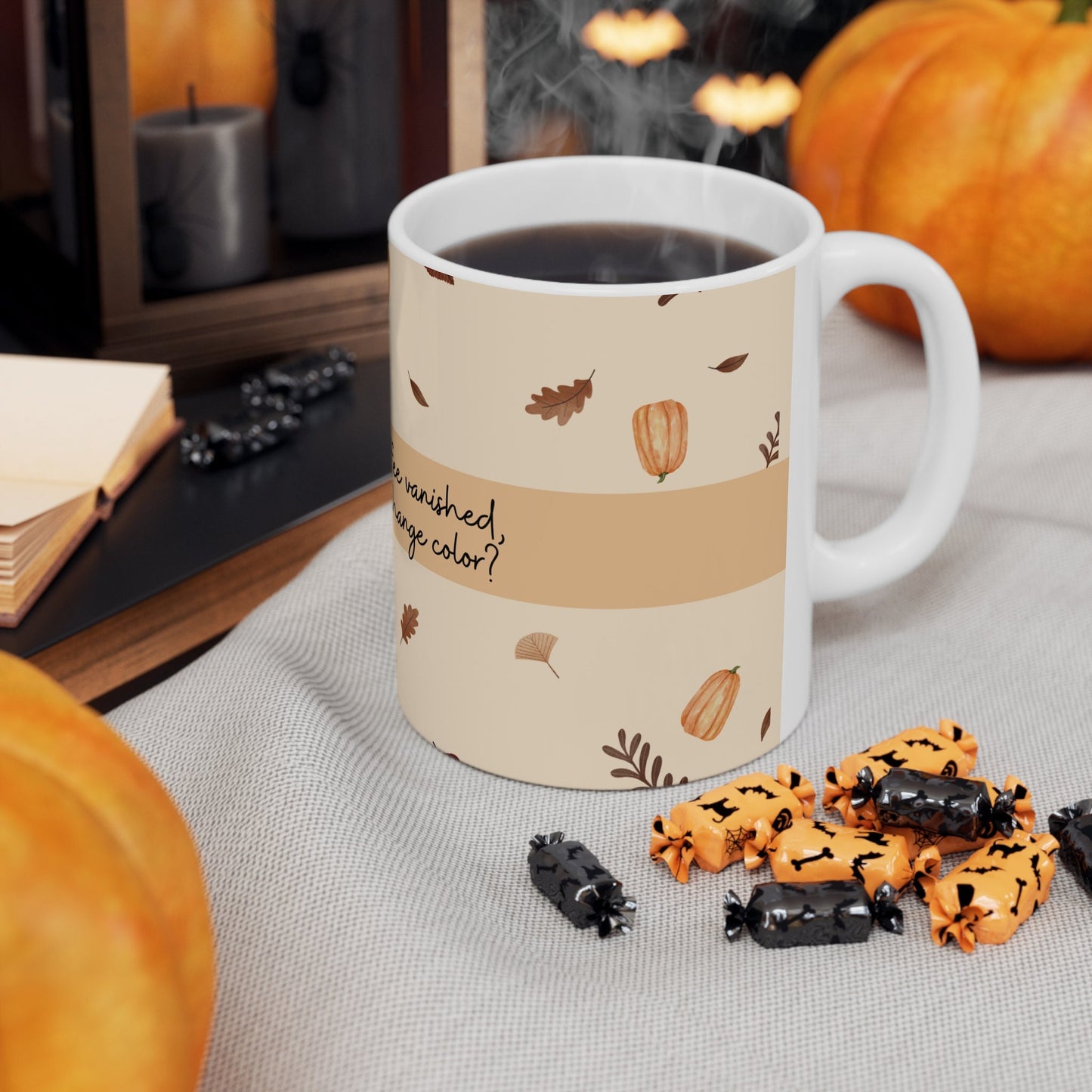 Pumpkin Spice Coffee Mug, Funny, Humor, Gift for Her, Gift for Him, Holiday, Fall Hot Chocolate Cup