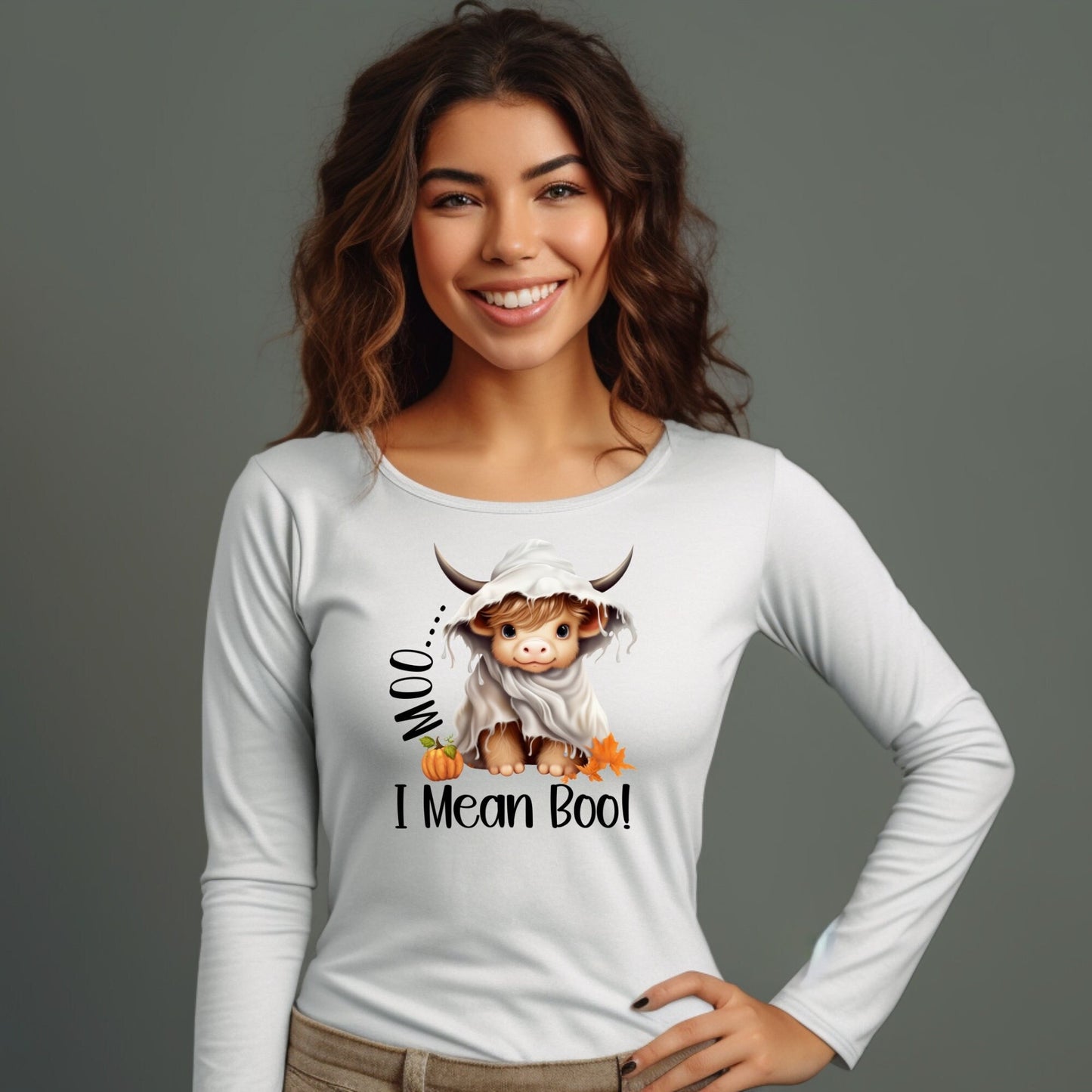 Halloween T Shirt Cute Cow Costume, Western Cowboy Tee, Haunted Old West T-shirt, Silly Quote Men Women, Cute Funny Graphic,
