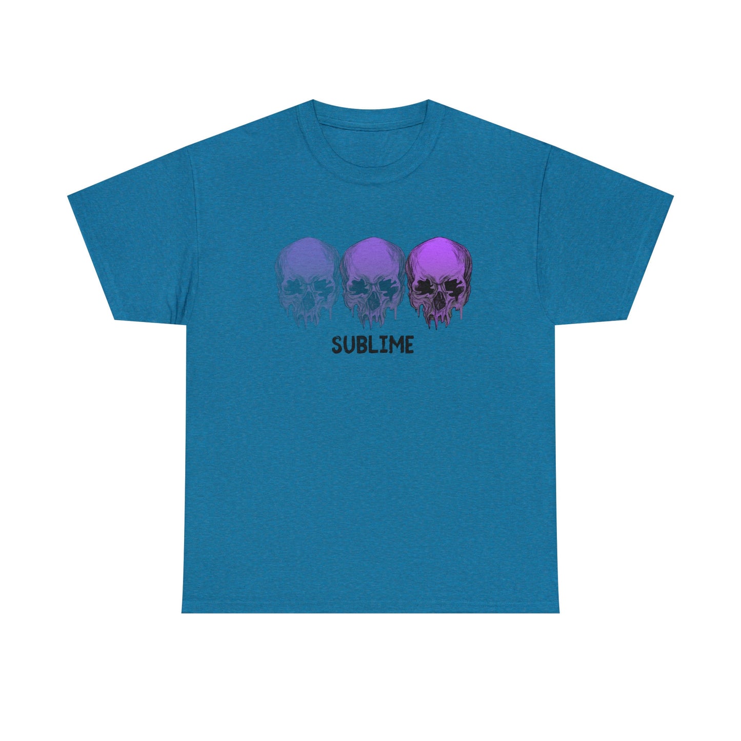 Halloween Gothic T Shirt Unisex Cotton Tee Fading Skull Graphic Shirt Fall Holiday Shirt, Skeleton Shirt