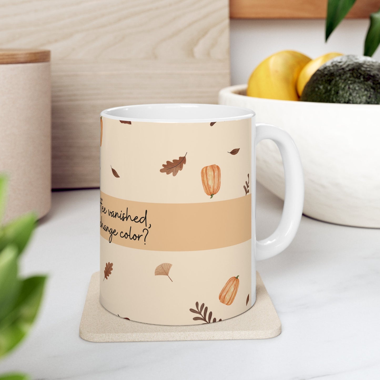 Pumpkin Spice Coffee Mug, Funny, Humor, Gift for Her, Gift for Him, Holiday, Fall Hot Chocolate Cup