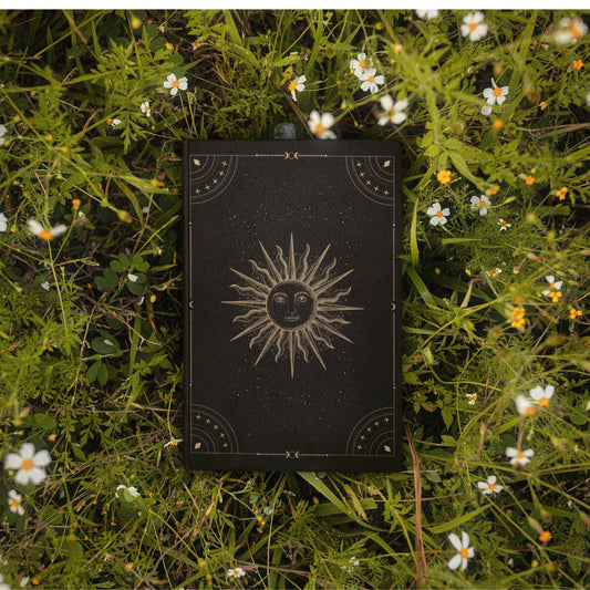 Sun and Stars Notebook, Dream Journal, Hard Cover, Manifestation Diary, Shadow Work, Mindfulness Journal, Celestial Workbook, Guided Journal